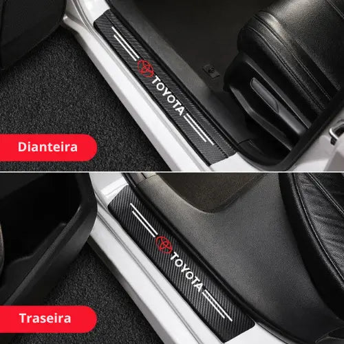 [PAGUE 1 LEVE 4] Protetor Soleira Personalizado Universal Para Carro Carfiber™