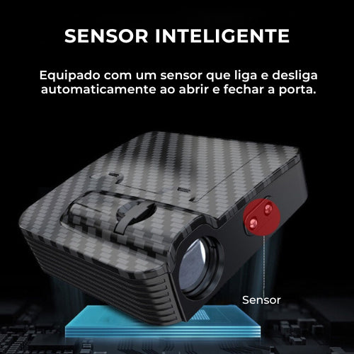 Projetor de Porta Automático Personalizado para Carro Luxvision™ + Brinde Grátis