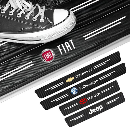 [PAGUE 1 LEVE 4] Protetor Soleira Personalizado Universal Para Carro Carfiber™