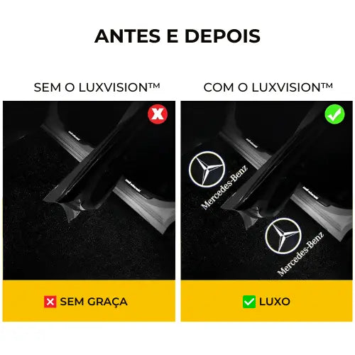 Projetor de Porta Automático Personalizado para Carro Luxvision™ + Brinde Grátis