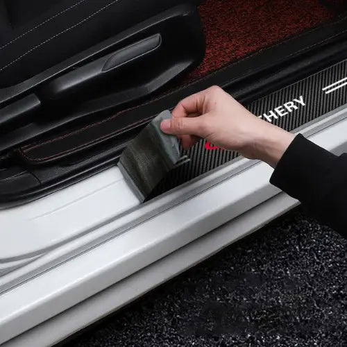 [PAGUE 1 LEVE 4] Protetor Soleira Personalizado Universal Para Carro Carfiber™